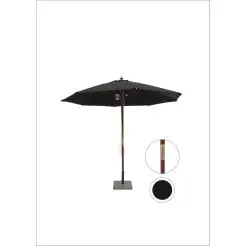 HOFFMANN Parasol nice Ø 3 m   - sort - 