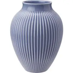 KNABSTRUP Vase 27 cm m/riller - lavendelblå - 