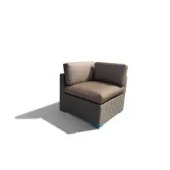 Vita lux hjørnemodul til sofasæt - brun - 