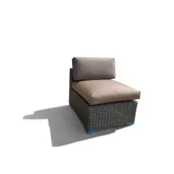 Vita lux midt-modul til sofasæt - brun - 