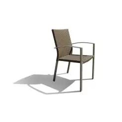 Nevada havestol – rough champagne polyrattan - 