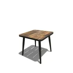 Paris lux havebord 85 x 81,5 cm - træstruktur - 