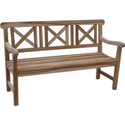 TEAK Havebænk - 3 pers/150 cm - 