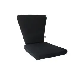 Lux diana sæde/ryg hynde til fast- og stabelstole – sort - 