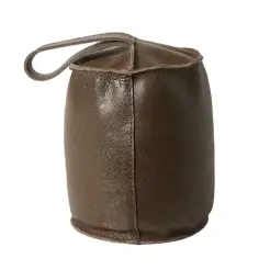 DACORE Dørstopper i læder - brun - 