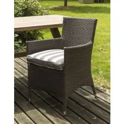 Sofia lux havestol i gråmix polyrattan - 