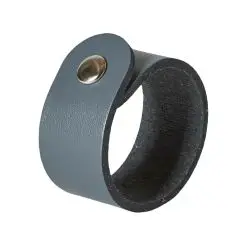 DACORE Servietring genbrugslæder 6 stk - grå - 