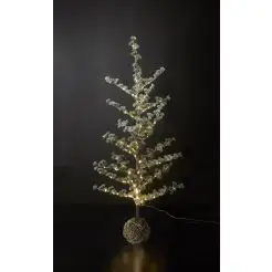 DACORE Cedertræ m/lyskæde og sne - H 120 cm - 