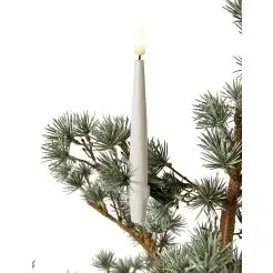 DACORE Juletræslys 3D flamme m/fjernbetjening 15 cm - 10 stk - 