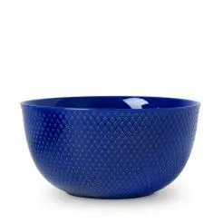 LYNGBY Rhombe color serveringsskål Ø22 cm - mørk blå - 