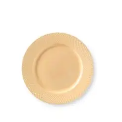 LYNGBY Rhombe color middagstallerken Ø27 cm - sand - 
