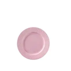 LYNGBY Rhombe color frokosttallerken Ø21 cm - rosa - 