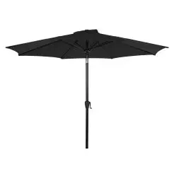 OUTFIT Alu parasol Ø3 m m/tilt og hejs - sort - 