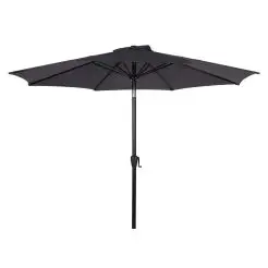 OUTFIT Alu parasol Ø3 m m/tilt og hejs - grå - 