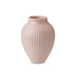 KNABSTRUP Vase m/riller 12,5 cm - rosa - 