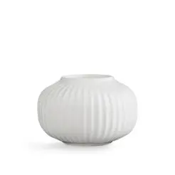 KÄHLER Hammershøi fyrfadsstage Ø10 cm - hvid - 
