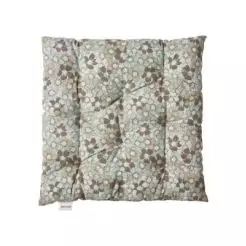 DACORE Futonhynde 40 x 40 cm blomst print - blå/sand - 