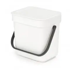 BRABANTIA Affaldsspand m/ låg 3 liter - hvid - 