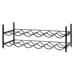 DAY Vinreol til 12 flasker - sort stål - 