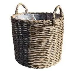 DACORE Kurv i mørkegrå flet - ekstra stor - 