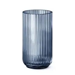 LYNGBY Vase glas 20 cm - blå - 