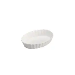 AIDA Aroma tærteform oval 16 cm - hvid - 