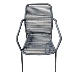 Firenze havestol – grå stof gjorder - 