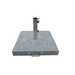 Parasolfod i granit firkantet - 60 kg m/hjul - 