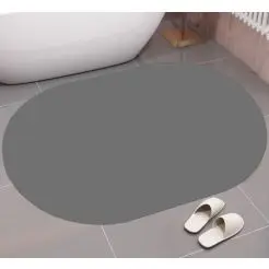 Bademåtte 40x60 cm grå - 