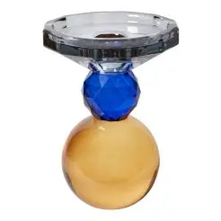 DACORE Krystalstage 12,5 cm m/ 2 kugle - brun/grå - 