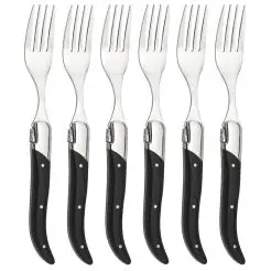 LAGUIOLE BY HAWS Steakgafler 6 stk - sort ibenholt - 