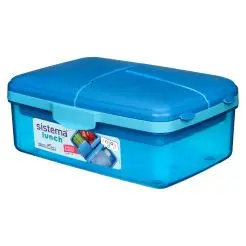 SISTEMA Quaddie slimline madkasse 1,5 liter - ocean blue - 
