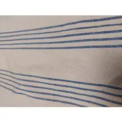 BASTIAN Forklæde sand m/blå striber - 