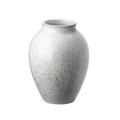KNABSTRUP Vase 12,5 cm - hvid/grå - 