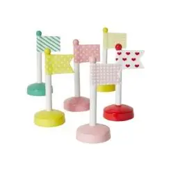 DACORE Flag 18 cm ass farver - 