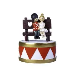 DET GAMLE APOTEK Karrusel med soldat på bænk med musik - 