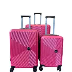 Kuffertsæt 3 stk - pink - 