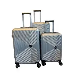 Kuffertsæt 3 stk - silver - 