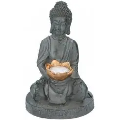 GRUNDIG Solar buddha firgur med lys - 