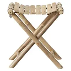 BAMBUS Foldbar skammel med lameller - 
