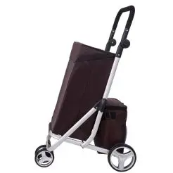 Indkøbsvogn m/ 3 hjul trappemodel incl. køletaske - 