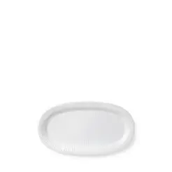 KÄHLER Hammershøi serveringsfad oval 40 x 22,5 cm - hvid - 