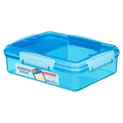 SISTEMA Madkasse snack attack duo - ocean blue - 