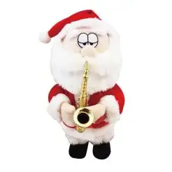 Julemand med saxofon 30 cm - 