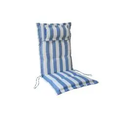 Lux hynde m/nakkepude til positionsstole - blå / hvid stribet Forventes på lager igen i foråret 2026 - 