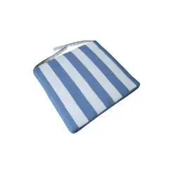 Lux sædehynde til foldestole / klapstole – blå / hvid - 