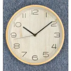 Vægur 31,5 cm - træramme - 