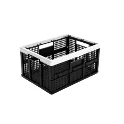PLAST Foldekasse 35 liter - sort - 
