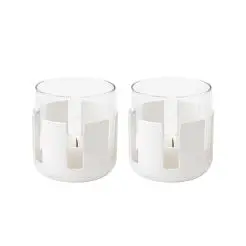STELTON Luna fyrfadsstage 2 stk - soft white - 