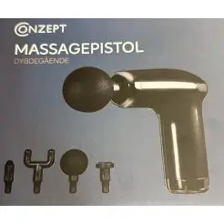 Massagepistol - sort - 
